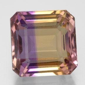 10.20 ct Bi-color Ametrine Gemstone, Ametrine Gem in Octagon Facet Shape for Sale.