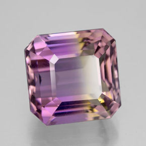 8.35 ct Bi-color Ametrine Stone, Natural Ametrine in Octagon Facet Shape for Sale
