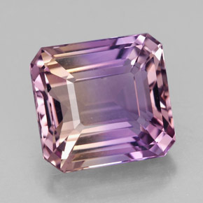 9.87 ct Bi-color Ametrine Gemstone, Ametrine Gem in Octagon Facet Shape for Sale.