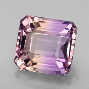9.87 ct Bi-color Ametrine Stone, Natural Ametrine in Octagon Facet Shape for Sale