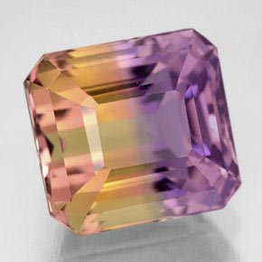 10.62 ct Bi-color Ametrine Gemstone, Ametrine Gem in Octagon Facet Shape for Sale.