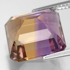 Ametrine Gemstone in 12.6 x 11.7 mm Size for Sale, Ametrine Stone in Bi-Color Color
