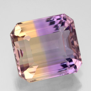 6.61 ct Bi-color Ametrine Gemstone, Ametrine Gem in Octagon Facet Shape for Sale.