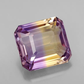 4.74 ct Bi-color Ametrine Stone, Natural Ametrine in Octagon Facet Shape for Sale