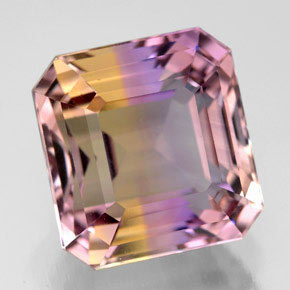 9.29 ct Bi-color Ametrine Stone, Natural Ametrine in Octagon Facet Shape for Sale