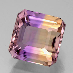 5.91 ct Bi-color Ametrine Stone, Natural Ametrine in Octagon Facet Shape for Sale