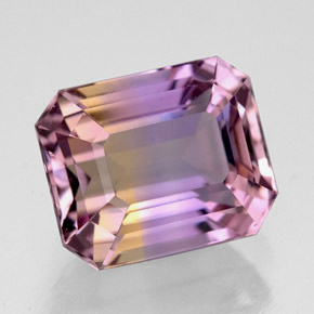 5.90 ct Bi-color Ametrine Stone, Natural Ametrine in Octagon Facet Shape for Sale