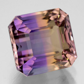 8.63 ct Bi-color Ametrine Stone, Natural Ametrine in Octagon Facet Shape for Sale