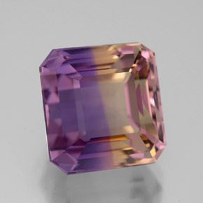 6.30 ct Bi-color Ametrine Stone, Natural Ametrine in Octagon Facet Shape for Sale