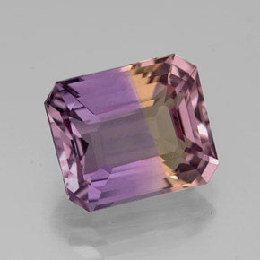 4.80 ct Bi-color Ametrine Gemstone, Ametrine Gem in Octagon Facet Shape for Sale.