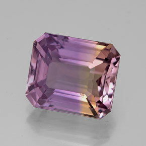 4.80 ct Bi-color Ametrine Stone, Natural Ametrine in Octagon Facet Shape for Sale