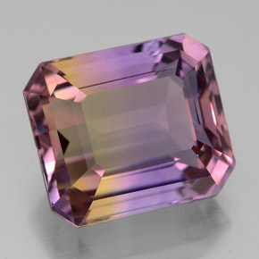 9.78 ct Bi-color Ametrine Stone, Natural Ametrine in Octagon Facet Shape for Sale