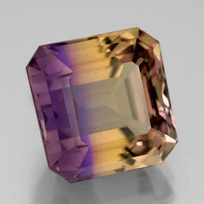 12.20 ct Bi-color Ametrine Stone, Natural Ametrine in Octagon Facet Shape for Sale