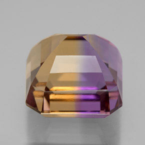 Ametrine Gemstone in 12.7 x 12.6 mm Size for Sale, Ametrine Stone in Bi-Color Color