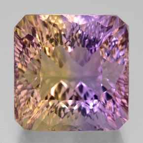 14.05 ct Bi-color Ametrine Gemstone, Ametrine Gem in Octagon Concave Cut Shape for Sale.
