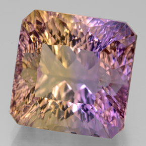 14.05 ct Bi-color Ametrine Stone, Natural Ametrine in Octagon Concave Cut Shape for Sale