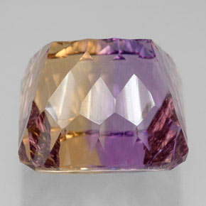 Ametrine Gemstone in 13.7 x 13.6 mm Size for Sale, Ametrine Stone in Bi-Color Color