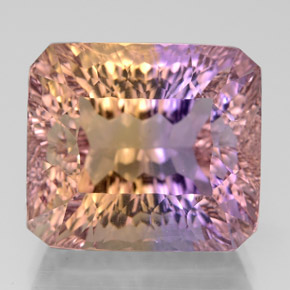 14.66 ct Bi-color Ametrine Gemstone, Ametrine Gem in Octagon Concave Cut Shape for Sale.