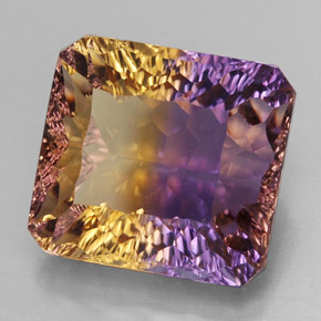 13.32 ct Bi-color Ametrine Stone, Natural Ametrine in Octagon Concave Cut Shape for Sale