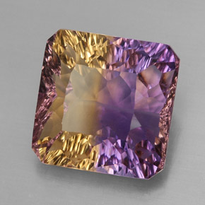 9.82 ct Bi-color Ametrine Stone, Natural Ametrine in Octagon Concave Cut Shape for Sale