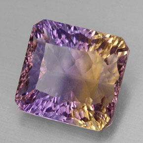 11.06 ct Bi-color Ametrine Stone, Natural Ametrine in Octagon Concave Cut Shape for Sale
