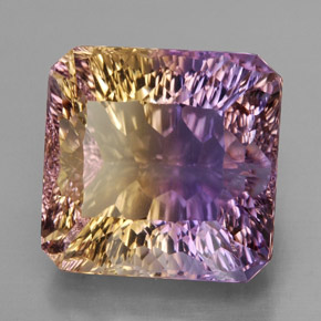 15.03 ct Bi-color Ametrine Stone, Natural Ametrine in Octagon Concave Cut Shape for Sale