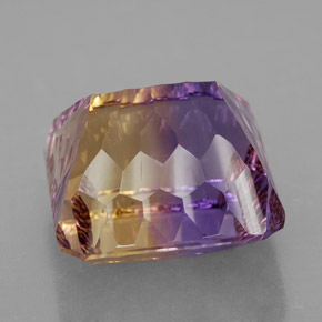 Ametrine Gemstone in 14.2 x 13.8 mm Size for Sale, Ametrine Stone in Bi-Color Color