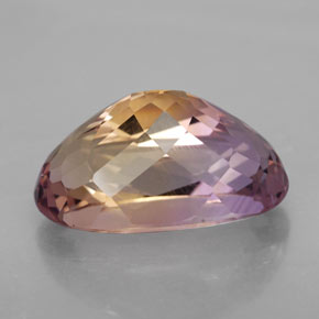 Ametrine Gemstone in 19.2 x 11.6 mm Size for Sale, Ametrine Stone in Bi-Color Color