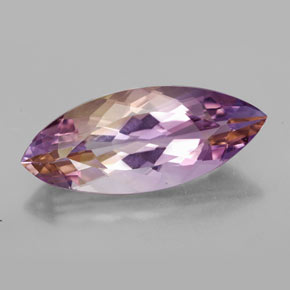 13.51 ct Bi-color Ametrine Gemstone, Ametrine Gem in Marquise Facet Shape for Sale.