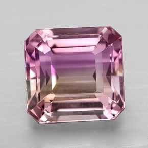 4.64 ct Bi-color Ametrine Gemstone, Ametrine Gem in Octagon Facet Shape for Sale.