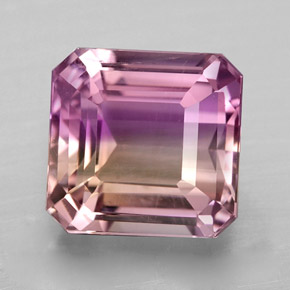 4.64 ct Bi-color Ametrine Stone, Natural Ametrine in Octagon Facet Shape for Sale