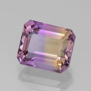 4.38 ct Bi-color Ametrine Stone, Natural Ametrine in Octagon Facet Shape for Sale