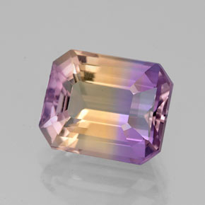 4.47 ct Bi-color Ametrine Stone, Natural Ametrine in Octagon Facet Shape for Sale