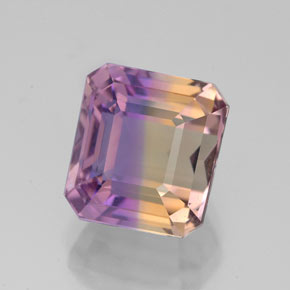 4.69 ct Bi-color Ametrine Stone, Natural Ametrine in Octagon Facet Shape for Sale