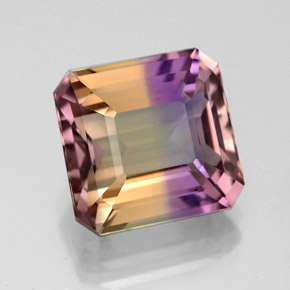 4.67 ct Bi-color Ametrine Stone, Natural Ametrine in Octagon Facet Shape for Sale