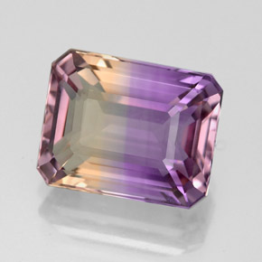 4.70 ct Bi-color Ametrine Stone, Natural Ametrine in Octagon Facet Shape for Sale