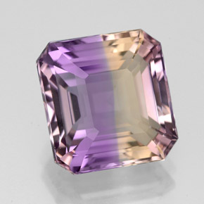 5.58 ct Bi-color Ametrine Gemstone, Ametrine Gem in Octagon Facet Shape for Sale.
