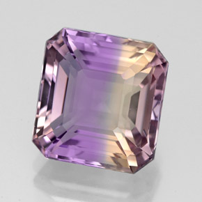 5.58 ct Bi-color Ametrine Stone, Natural Ametrine in Octagon Facet Shape for Sale