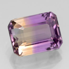 4.11 ct Bi-color Ametrine Stone, Natural Ametrine in Octagon Facet Shape for Sale