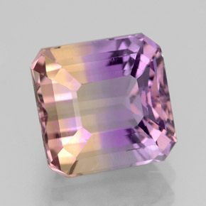 4.23 ct Bi-color Ametrine Stone, Natural Ametrine in Octagon Facet Shape for Sale