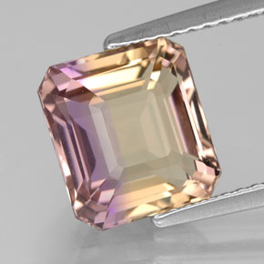 3.33 ct Bi-color Ametrine Stone, Natural Ametrine in Octagon Facet Shape for Sale