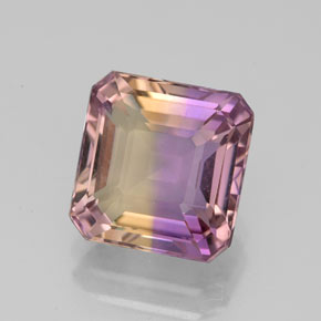 2.90 ct Bi-color Ametrine Gemstone, Ametrine Gem in Octagon Facet Shape for Sale.
