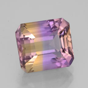 3.97 ct Bi-color Ametrine Stone, Natural Ametrine in Octagon Facet Shape for Sale