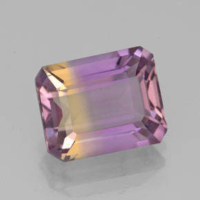 3.03 ct Bi-color Ametrine Stone, Natural Ametrine in Octagon Facet Shape for Sale