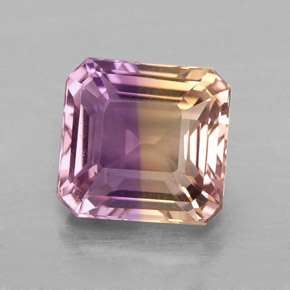 2.68 ct Bi-color Ametrine Gemstone, Ametrine Gem in Octagon Facet Shape for Sale.