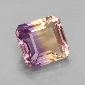 2.68 ct Bi-color Ametrine Stone, Natural Ametrine in Octagon Facet Shape for Sale