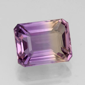 3.58 ct Bi-color Ametrine Gemstone, Ametrine Gem in Octagon Facet Shape for Sale.