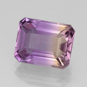 3.58 ct Bi-color Ametrine Stone, Natural Ametrine in Octagon Facet Shape for Sale