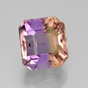 4.15 ct Bi-color Ametrine Stone, Natural Ametrine in Octagon Facet Shape for Sale