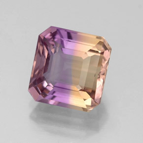 2.88 ct Bi-color Ametrine Stone, Natural Ametrine in Octagon Facet Shape for Sale